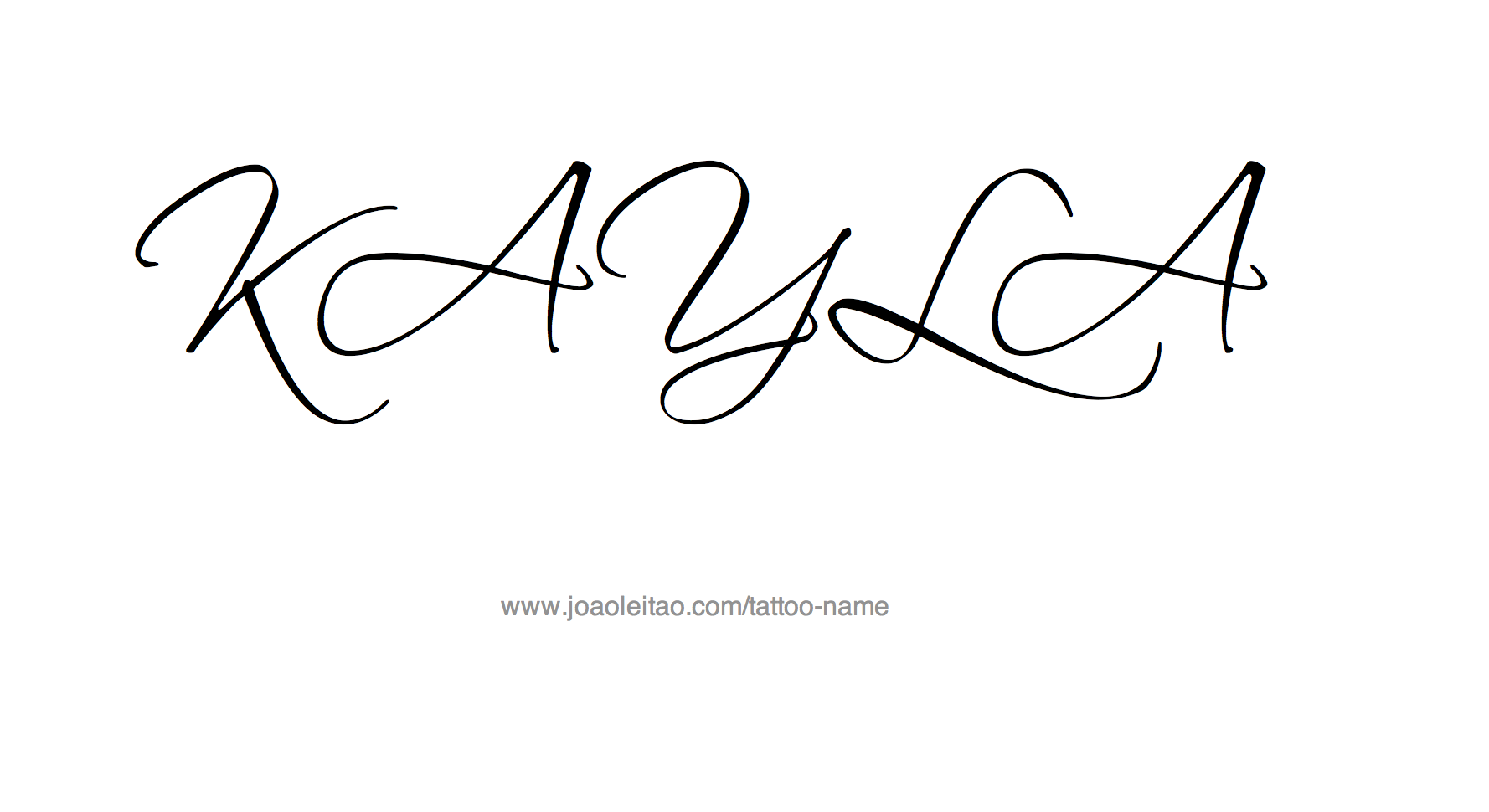 Kayla Name Tattoo Designs